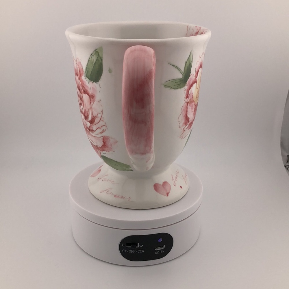 Maxcera Amour 16oz Mug White Pink Green - Picture 3 of 3